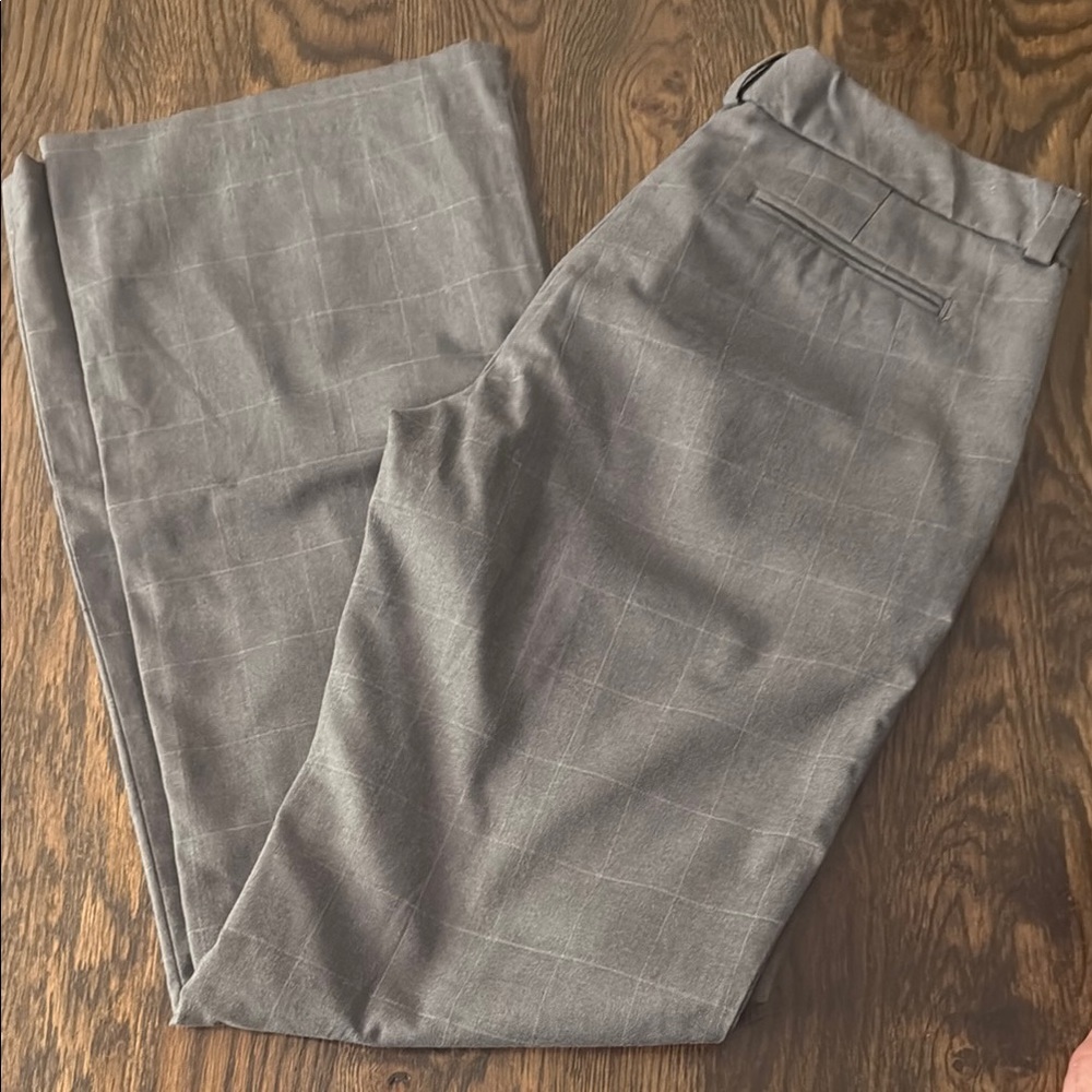 Banana Republic Gray Trousers Classic Straight-Leg